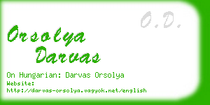 orsolya darvas business card